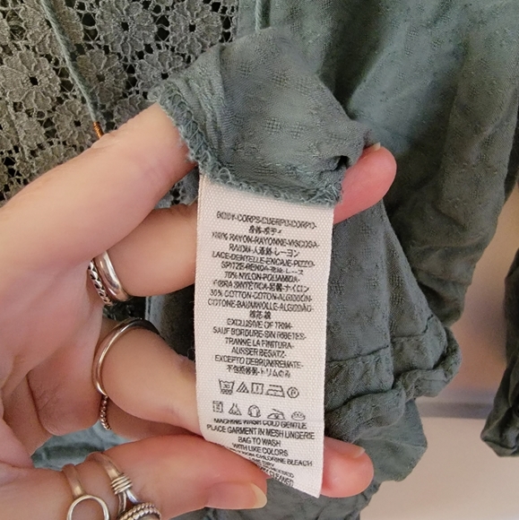 Free People Sage Peasant Top - Picture 9 of 9